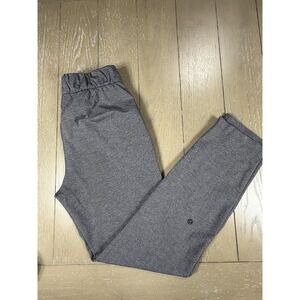 Lululemon Pants Womens 2 Gray Sweatpants Drawstring Tapered Logo Athleisure Yoga